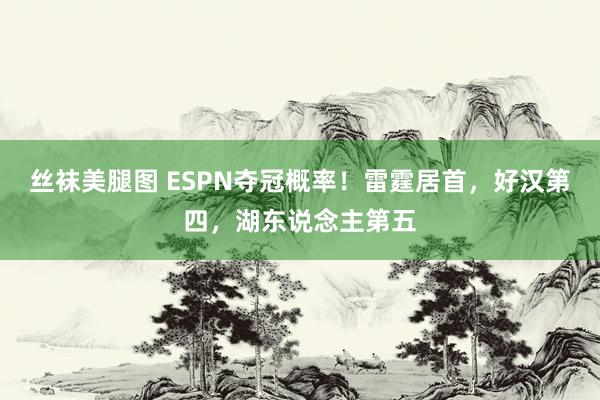 丝袜美腿图 ESPN夺冠概率！雷霆居首，好汉第四，湖东说念主第五